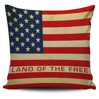 Load image into Gallery viewer, Designs by MyUtopia Shout Out:4th of July Pillow Covers Pillowcases,Land of the Free / Red/Blue/White,Pillowcases
