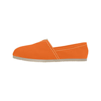 Load image into Gallery viewer, Bright Orange Women&#39;s Classic Canvas Slip-On Flats
