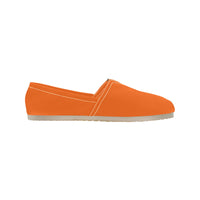 Load image into Gallery viewer, Bright Orange Women&#39;s Classic Canvas Slip-On Flats
