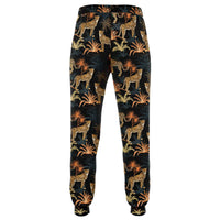 Load image into Gallery viewer, Hawaiian Print Cheetah Print Athletic Pants
