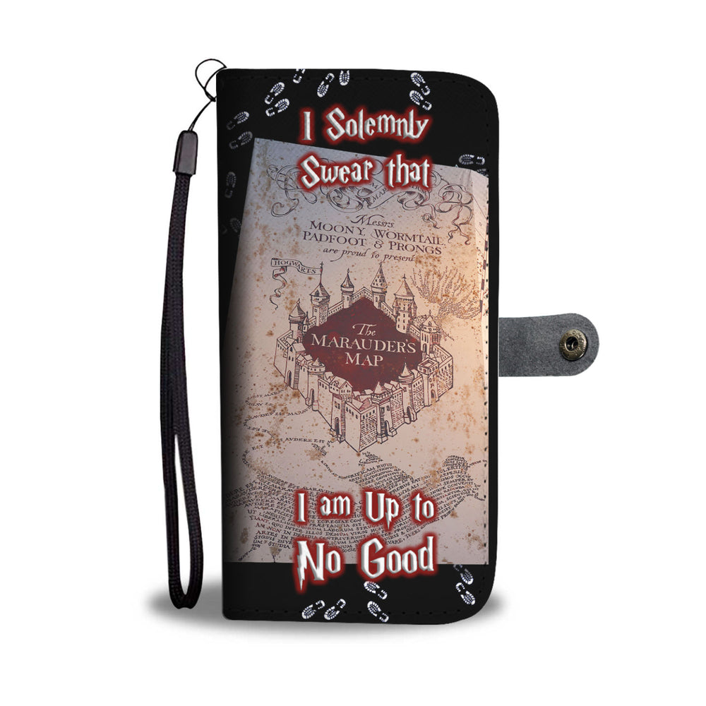 I Solemnly Swear That I Am Up To No Good Smartphone Wallet Case Universal fit