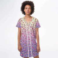 Load image into Gallery viewer, Colorful Droid Catercorns Baseball Jersey Dress
