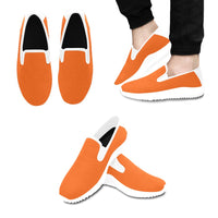 Load image into Gallery viewer, Bright Orange Slip-on Women&#39;s Canvas Sneakers
