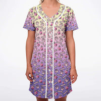 Load image into Gallery viewer, Colorful Droid Catercorns Baseball Jersey Dress
