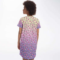 Load image into Gallery viewer, Colorful Droid Catercorns Baseball Jersey Dress
