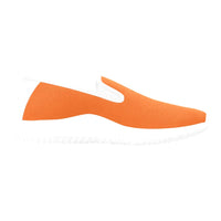 Load image into Gallery viewer, Bright Orange Slip-on Women&#39;s Canvas Sneakers
