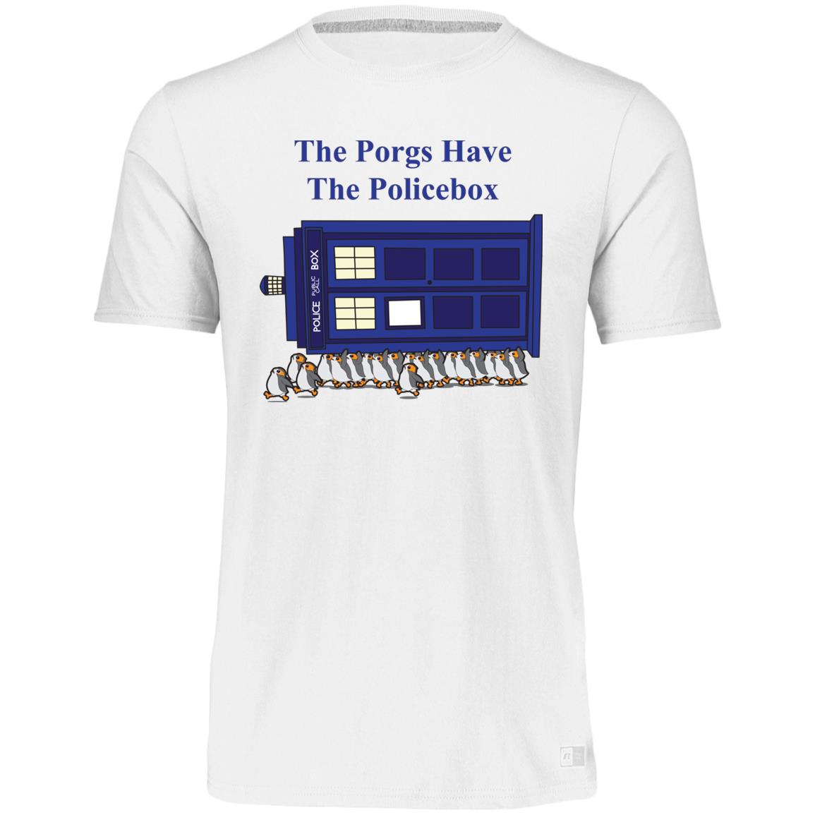 The Porgs Have the Police Box Unisex T-Sirt