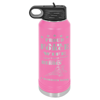Load image into Gallery viewer, Proud Air Force Wife, I Married My Hero, Engraved  32 oz Polar Camel Water Bottle
