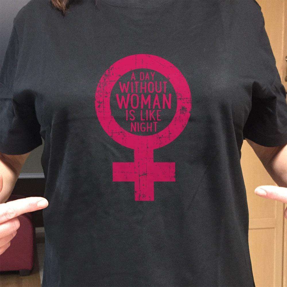Designs by MyUtopia Shout Out:A Day Without Woman Adult Unisex T-Shirt
