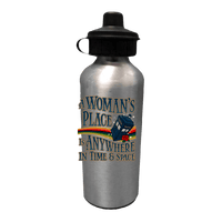 Load image into Gallery viewer, Designs by MyUtopia Shout Out:A Woman&#39;s Place Is Anywhere in Time and Space Tardis Stainless Steel Reusable Water Bottle,Stainless / 20oz,Water Bottles
