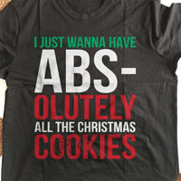 Load image into Gallery viewer, Designs by MyUtopia Shout Out:Abs-olutely All The Christmas Cookies Adult Unisex T-Shirt
