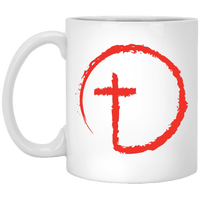 Load image into Gallery viewer, Designs by MyUtopia Shout Out:Abstract Cross Circle Coffee Ceramic Mug,11 oz / White,Ceramic Coffee Mug
