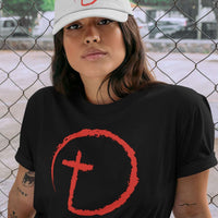 Load image into Gallery viewer, Designs by MyUtopia Shout Out:Abstract Cross Circle Embroidered Baseball Cap
