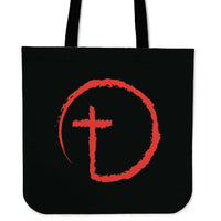 Load image into Gallery viewer, Designs by MyUtopia Shout Out:Abstract Cross Circle Fabric Totebag Reusable Shopping Tote

