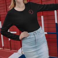 Load image into Gallery viewer, Designs by MyUtopia Shout Out:Abstract Cross Circle Long Sleeve Unisex Cotton T-Shirt,Black / S,Adult Unisex T-Shirt
