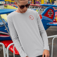 Load image into Gallery viewer, Designs by MyUtopia Shout Out:Abstract Cross Circle Long Sleeve Unisex Cotton T-Shirt
