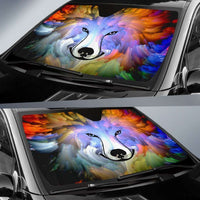 Load image into Gallery viewer, Designs by MyUtopia Shout Out:Abstract Dog Sun Shade
