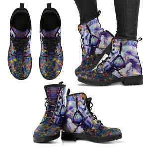 Designs by MyUtopia Shout Out:Abstract Horse Women's Handcrafted Premium Boots