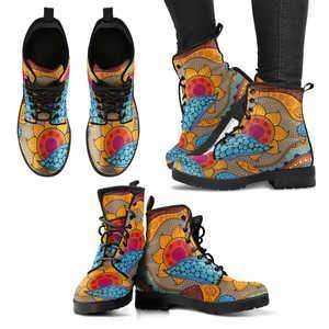 Designs by MyUtopia Shout Out:Abstract Sun Handcrafted Boots
