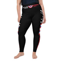 Load image into Gallery viewer, Designs by MyUtopia Shout Out:Adorable Deplorable Trump 2020 All-Over Print Plus Size Leggings,2XL,Yoga Leggings
