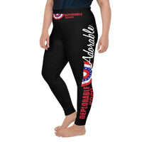 Load image into Gallery viewer, Designs by MyUtopia Shout Out:Adorable Deplorable Trump 2020 All-Over Print Plus Size Leggings
