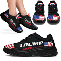 Load image into Gallery viewer, Designs by MyUtopia Shout Out:Adorable Deplorable Trump 2020 Chunky Walking Sneakers
