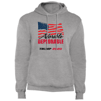 Load image into Gallery viewer, Designs by MyUtopia Shout Out:Adorable Deplorable Trump 2020 Core Fleece Unisex Pullover Hoodie,S / Athletic Heather,Pullover Hoodie
