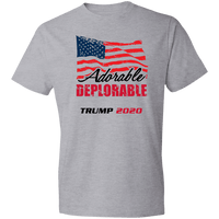 Load image into Gallery viewer, Designs by MyUtopia Shout Out:Adorable Deplorable Trump 2020 Premium Unisex T-Shirt,S / Heather Grey,Adult Unisex T-Shirt
