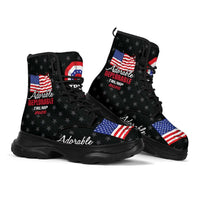 Load image into Gallery viewer, Designs by MyUtopia Shout Out:Adorable Deplorable Trump 2020 Sneaker Walking Boots
