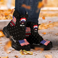 Load image into Gallery viewer, Designs by MyUtopia Shout Out:Adorable Deplorable Trump 2020 Sneaker Walking Boots
