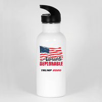 Load image into Gallery viewer, Designs by MyUtopia Shout Out:Adorable Deplorable Trump 2020 Water Bottle
