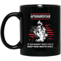 Load image into Gallery viewer, Designs by MyUtopia Shout Out:Afghanistan Veteran Ceramic Coffee Mug - Black,11 oz / Black,Ceramic Coffee Mug
