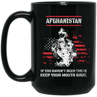 Load image into Gallery viewer, Designs by MyUtopia Shout Out:Afghanistan Veteran Ceramic Coffee Mug - Black,15 oz / Black,Ceramic Coffee Mug

