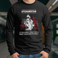 Load image into Gallery viewer, Designs by MyUtopia Shout Out:Afghanistan Veteran Long Sleeve Ultra Cotton T-Shirt
