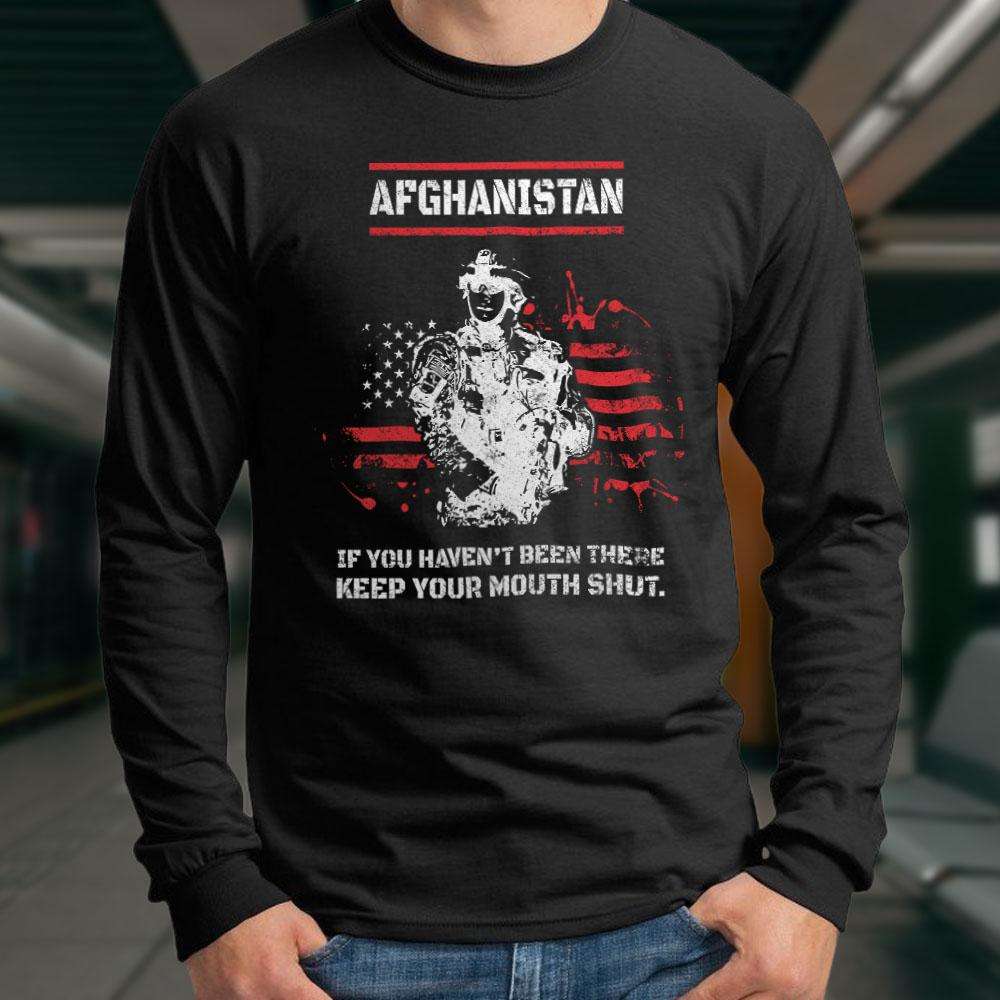 Designs by MyUtopia Shout Out:Afghanistan Veteran Long Sleeve Ultra Cotton T-Shirt