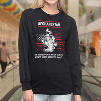 Load image into Gallery viewer, Designs by MyUtopia Shout Out:Afghanistan Veteran Long Sleeve Ultra Cotton T-Shirt
