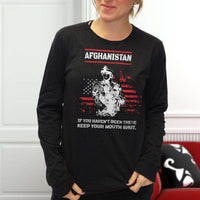 Load image into Gallery viewer, Designs by MyUtopia Shout Out:Afghanistan Veteran Long Sleeve Ultra Cotton T-Shirt
