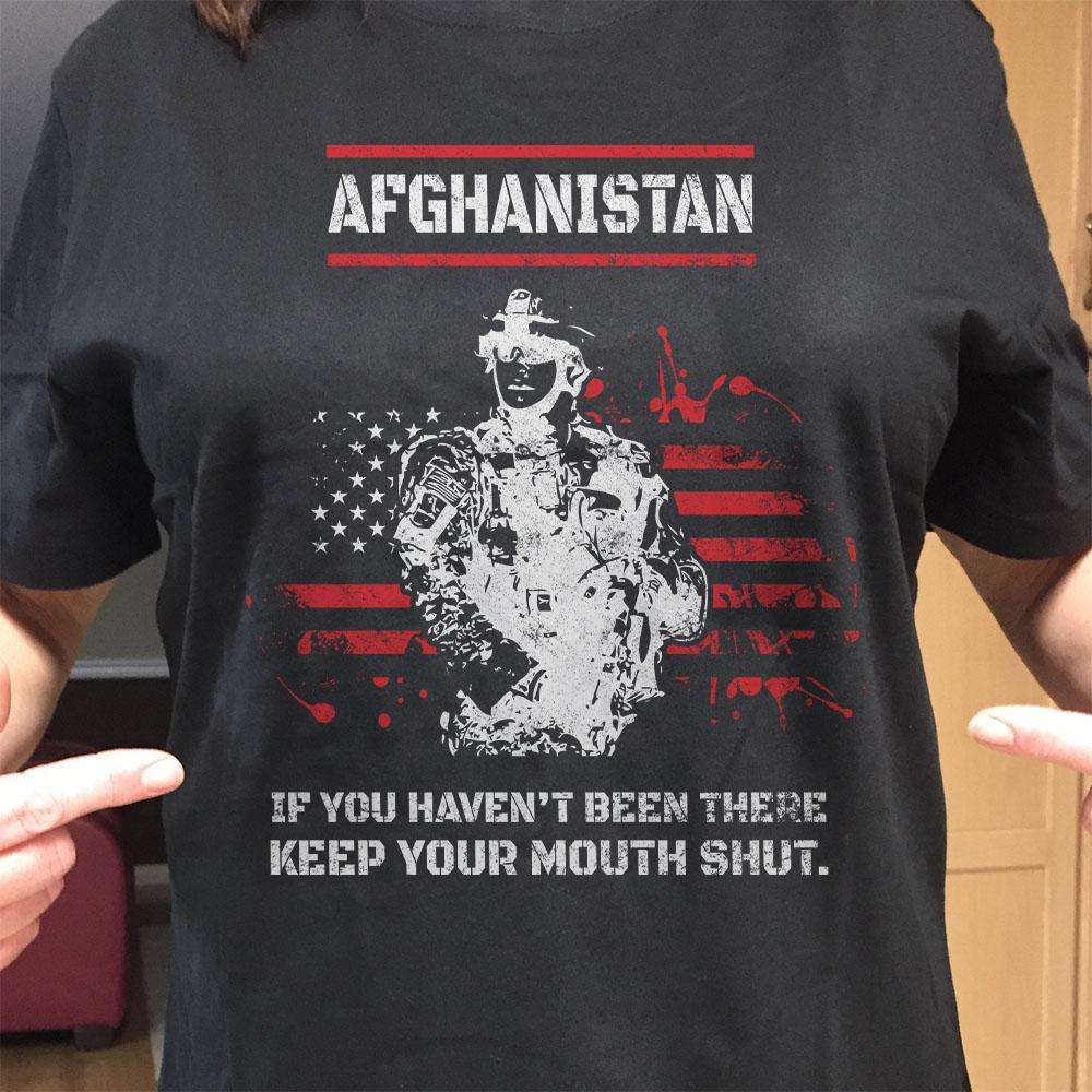 Designs by MyUtopia Shout Out:Afghanistan Veteran Unisex Jersey Short-Sleeve T-Shirt