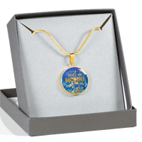 Load image into Gallery viewer, Designs by MyUtopia Shout Out:Aint No Momma Like the One I Got Liquid Glass Engravable Keepsake Necklace
