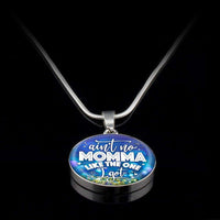Load image into Gallery viewer, Designs by MyUtopia Shout Out:Aint No Momma Like the One I got Liquid Glass Personalized Necklace
