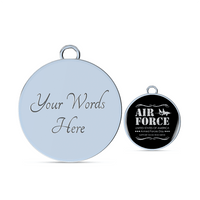 Load image into Gallery viewer, Designs by MyUtopia Shout Out:Air Force Armed Forces Day Support Those Who Serve Personalized Engravable Keepsake Bangle Bracelet
