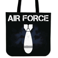 Load image into Gallery viewer, Designs by MyUtopia Shout Out:Air Force Bomb Fabric Totebag Reusable Shopping Tote
