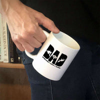 Load image into Gallery viewer, Designs by MyUtopia Shout Out:Air Force Dad Ceramic Coffee Mug - White
