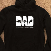 Load image into Gallery viewer, Designs by MyUtopia Shout Out:Air Force Dad Core Fleece Pullover Hoodie
