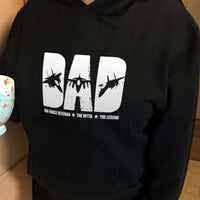 Load image into Gallery viewer, Designs by MyUtopia Shout Out:Air Force Dad Core Fleece Pullover Hoodie
