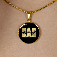Load image into Gallery viewer, Designs by MyUtopia Shout Out:Air Force Dad Personalized Engravable Keepsake Necklace
