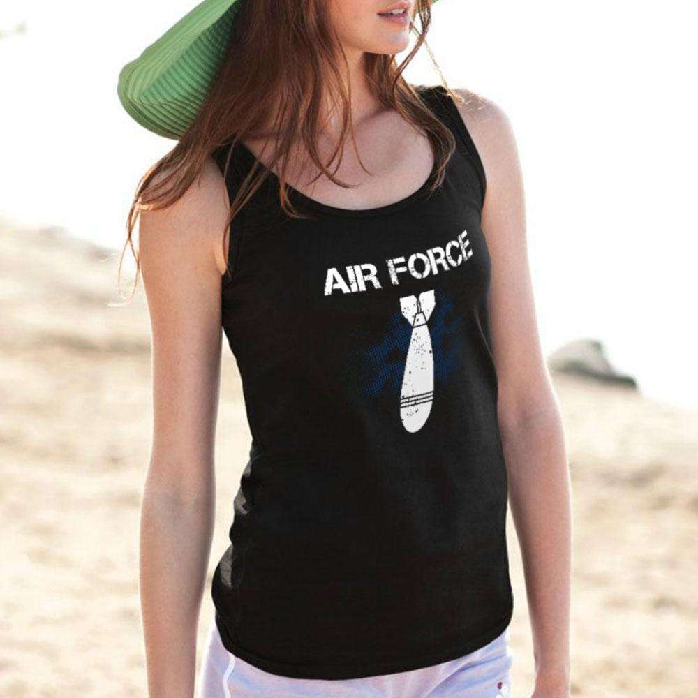 Designs by MyUtopia Shout Out:Air Force Patriotic Unisex Tank