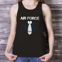 Load image into Gallery viewer, Designs by MyUtopia Shout Out:Air Force Patriotic Unisex Tank
