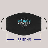 Load image into Gallery viewer, Designs by MyUtopia Shout Out:Air Force Veteran Adult Fabric Face Mask with Elastic Ear Loops
