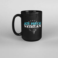 Load image into Gallery viewer, Designs by MyUtopia Shout Out:Air Force Veteran Ceramic Coffee Mug - Black
